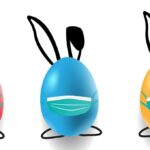 Easter eggs bunny
