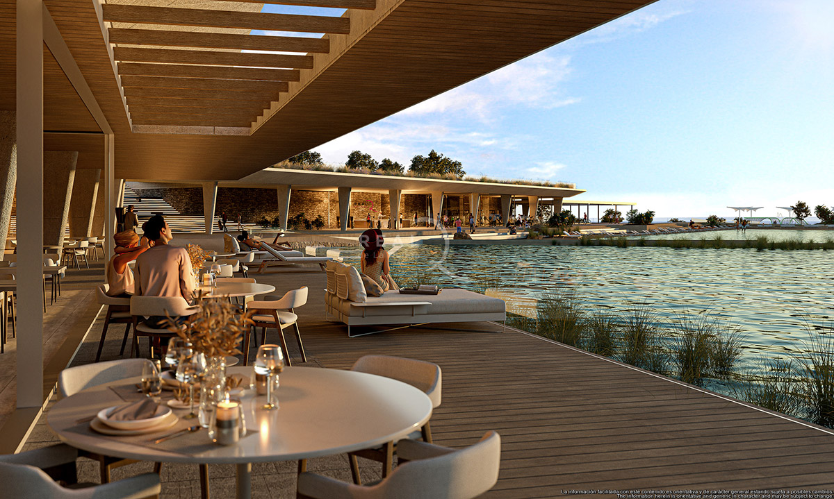 One will be able to enjoy the luxury of lakeside dining