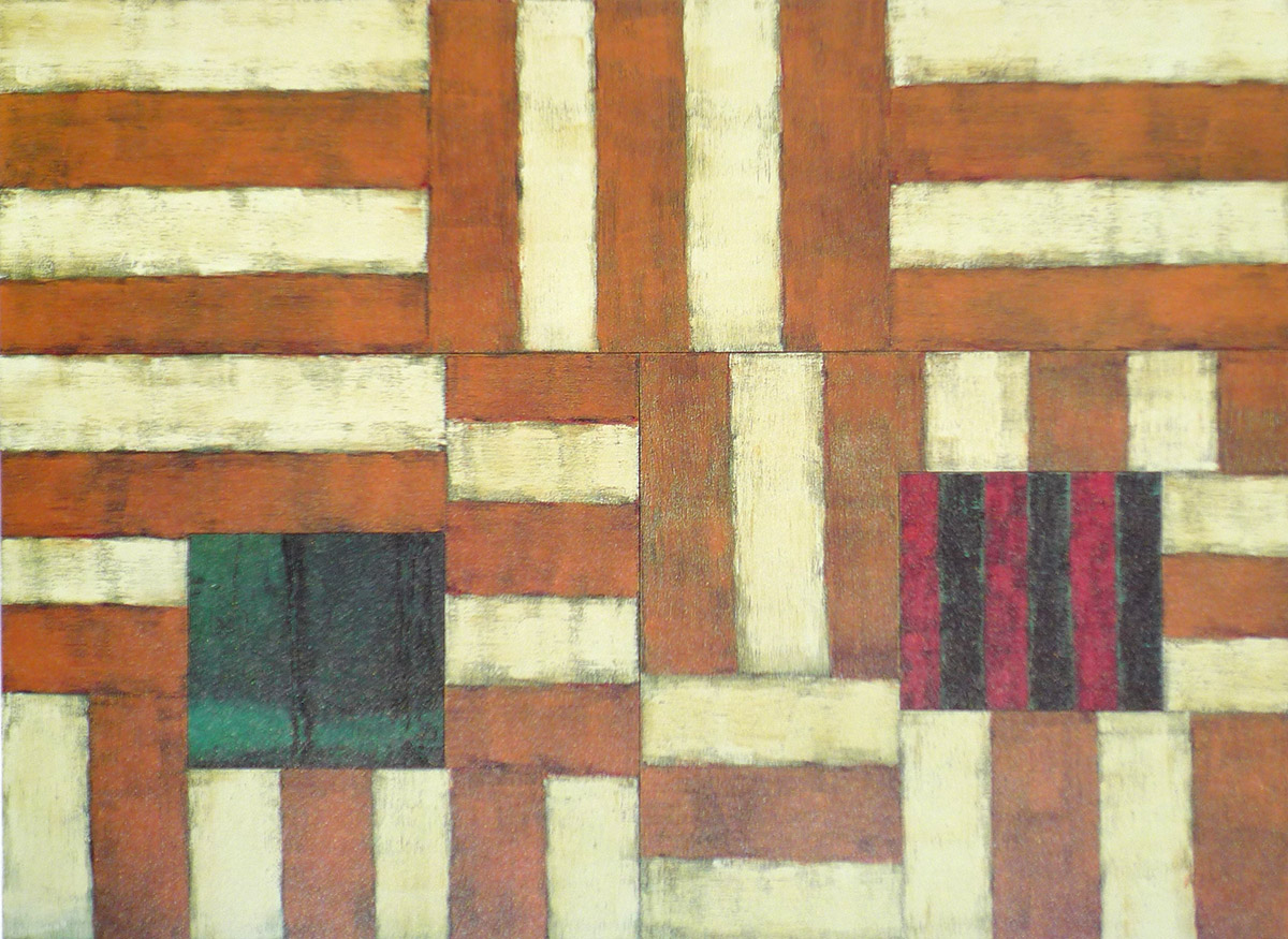 Abstract painting by Irish-born New Yorker Sean Scully