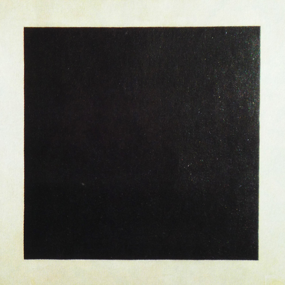 Black square on a white background, work by the Russian Kasimir Malevich,