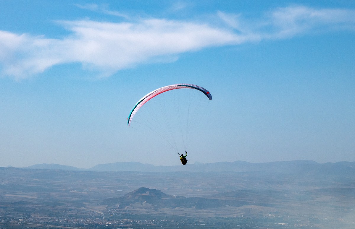 Paragliding over Granada