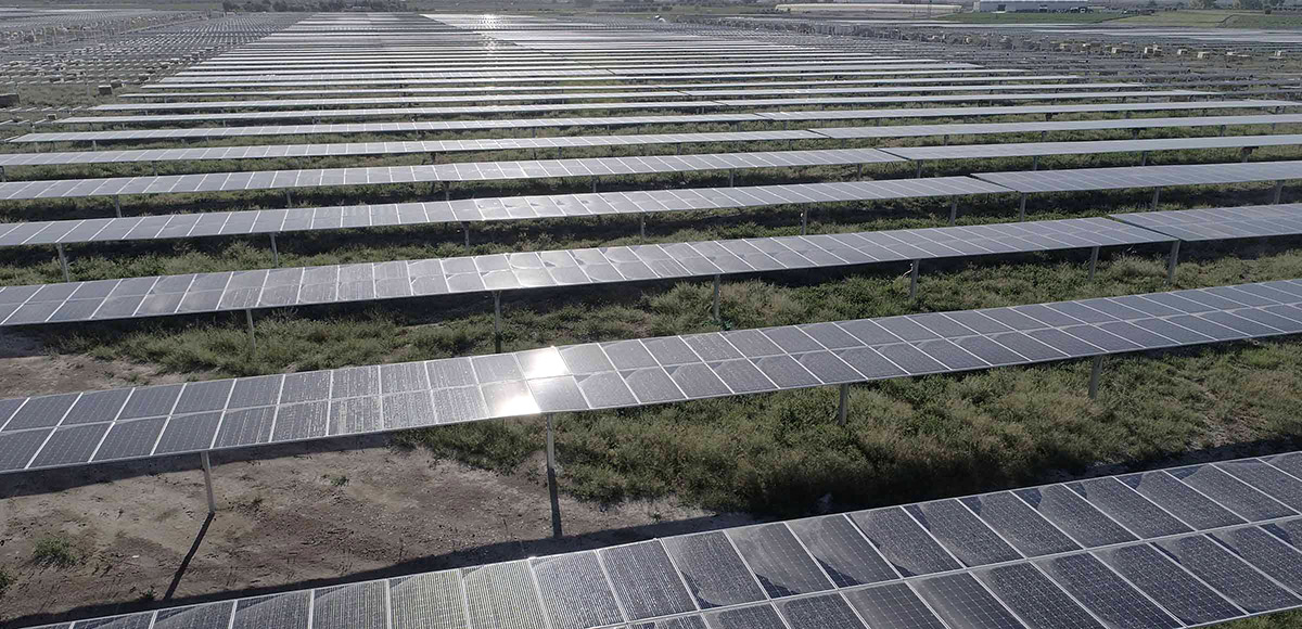 The new Enel Green photovoltaic solar plant, in Murcia