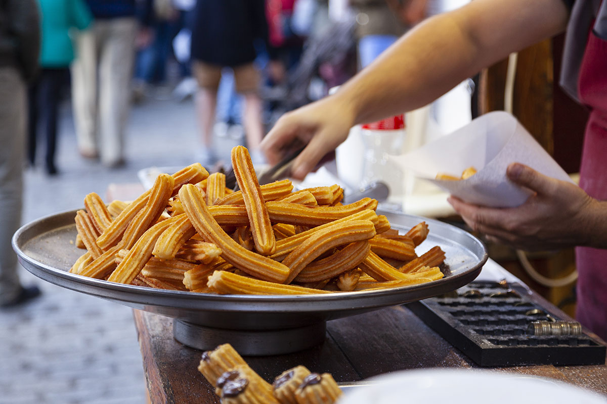 Churros for sale on the street