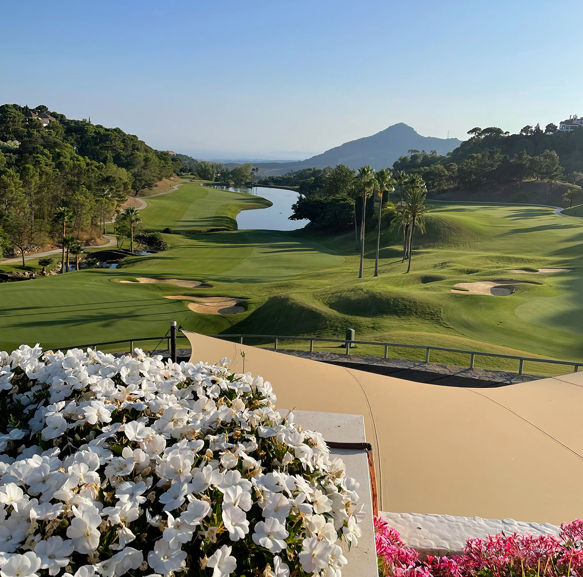 La Zagaleta golf course from the Clubhouse