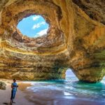 Sea cave of Benagil in Algarve Portugal