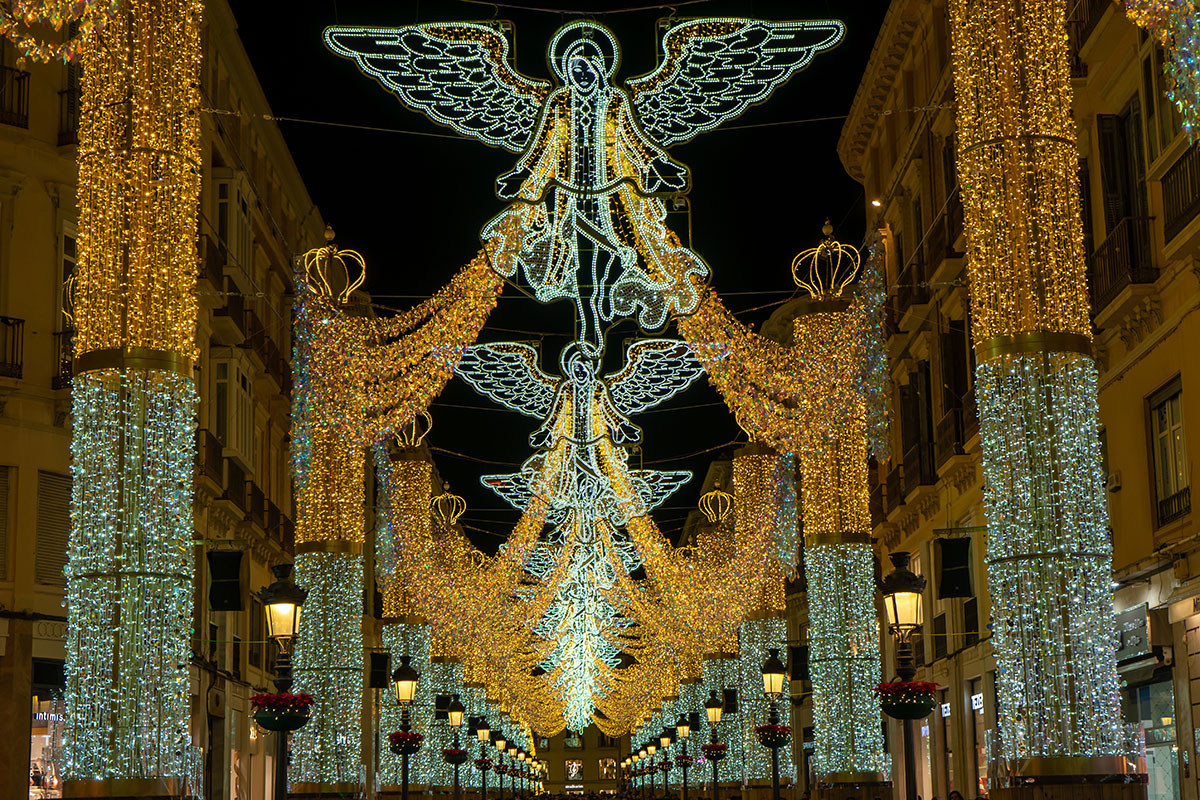 Christmas lights in Calle Larios, Malaga