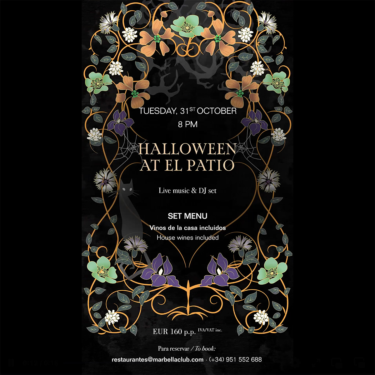 Halloween at El Patio poster