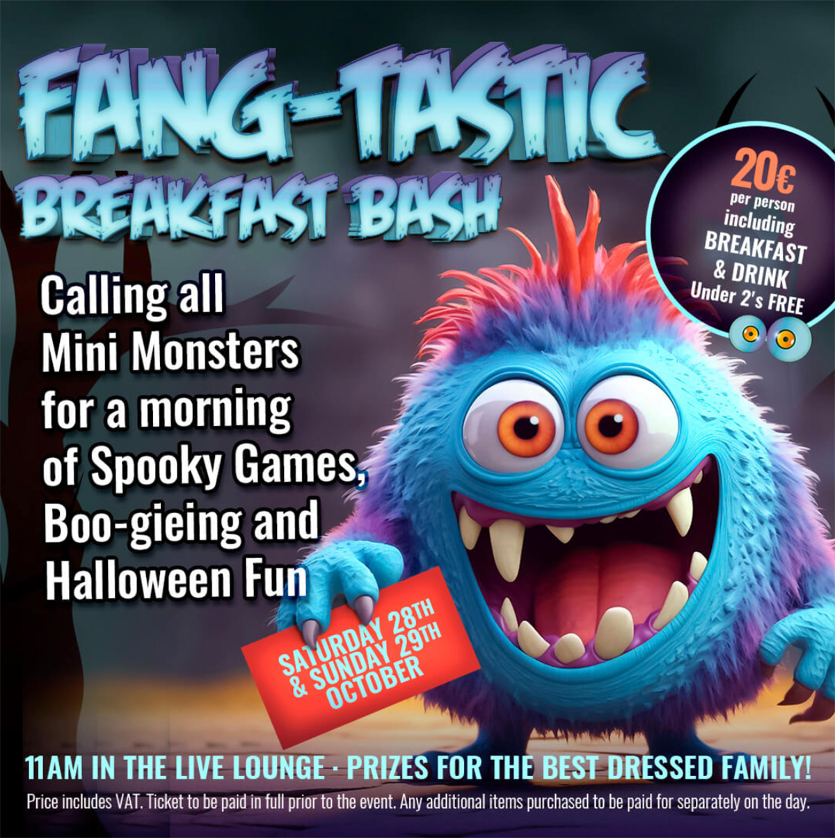 Fang Tastic Breakfast Bash in the Live Lounge poster